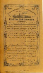 Facsimile Reproduction of a Steamboat Pilot